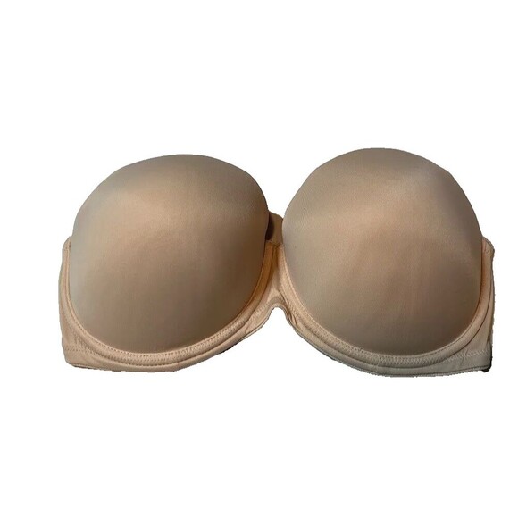 Victoria’s Secret PINK Bra 34DD Pushup Strapless Multi-Way Beige Weareverywhere* - Picture 1 of 3